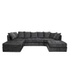 Ronan U Shape Corner -  Charcoal