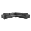 Teddy Dark Grey Plush Velvet 3 Seater