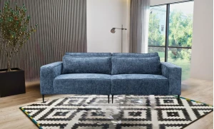 Teddy Linen Blue 2 Seater