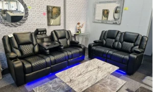 Bravo Electric Recliner Black 3+2
