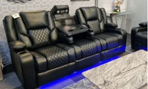 Bravo Power Recliner Black 3 Seater
