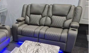 Bravo Power Recliner Grey 2 Seater