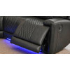 Arwen Grey Leather Corner Power Recliner