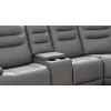 Arwen Grey Leather Corner Power Recliner