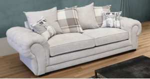 Ashby 3 Seater Silver