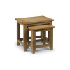 Astoria Oak Nest of Tables Assembled