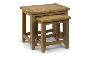 Astoria Oak Nest of Tables Assembled