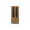 Astoria Glazed Oak Display Cabinet Assembled