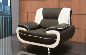 Bari 1 Armchair Black-White