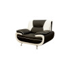 Bari 1 Armchair Black-White
