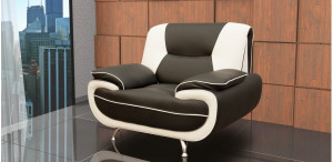 Bari 1 Armchair Brown-Cream