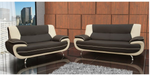 Bari 3+2 Seater Sofa Set Grey-White