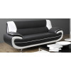 Bari 2 Seater White-Black Sofa