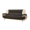 Bari 3 Seater Grey-White Sofa