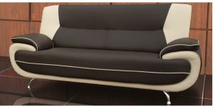 Bari 3 Seater Grey-White Sofa