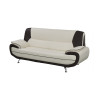 Bari 1 Armchair White-Black