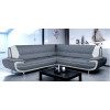 Bari 1 Armchair White-Black