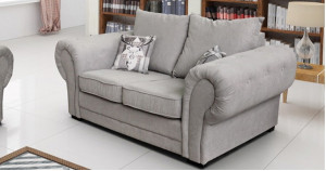 Baron 2 Seater Sofa Silver Formal Cushions