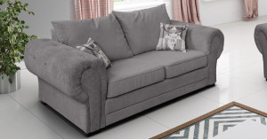 Baron 3 Seater Sofa Graphite Formal Back