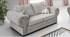 Baron 3 Seater Sofa Silver Formal Back