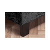Hilton Single Steal Grey Crushed Velvet 90cm