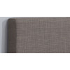 Hilton Single Steal Grey Crushed Velvet 90cm