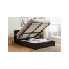 Hilton Kingsize Ottoman Bed Brown PU 150cm