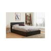 Hilton Kingsize Ottoman Bed Brown PU 150cm