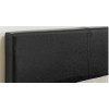 Hilton Single Ottoman Black PU 90cm
