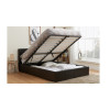 Hilton Double Ottoman Brown PU 135cm