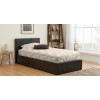 Hilton Single Ottoman Brown PU 90cm