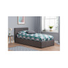 Hilton Small Ottoman Double Bed Grey 120cm