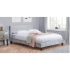 Hilton Single Steal Grey Crushed Velvet 90cm