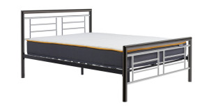 Virginia Chrome and Nickle Double Bed 135cm