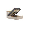 Milano Ottoman Double Bed Pearl Grey 135cm