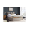 Milano Ottoman Double Bed Pearl Grey 135cm