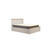 Milano Ottoman Double Bed Pearl Grey 135cm