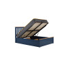 Milano Kingsize Ottoman Double Bed Navy Blue 150cm