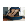 Milano Kingsize Ottoman Double Bed Navy Blue 150cm