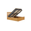 Milano Ottoman Double Bed Oak 135cm