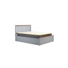 Milano Ottoman Double Bed Stone Grey 135cm