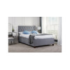 Alexander Double Bed Grey Fabric 135cm