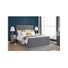 Danson Super King Bed Grey Velvet 180cm