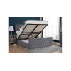 Danson Super King Bed Grey Velvet 180cm