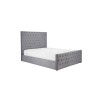 Danson Super King Bed Grey Velvet 180cm