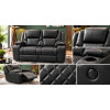 Bravo Power Recliner Black 2 Seater