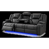 Bravo Power Recliner Black 3 Seater
