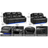Bravo Electric Recliner Black 3+2