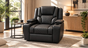 Bravo Power Recliner Black Armchair
