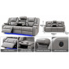 Bravo Power Recliner Grey 3 Seater